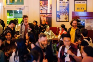 Audience and animators at BIG MIX animation festival 2024, Palace Chauvel Cinema, Sydney. Photo by Assemble Photography.