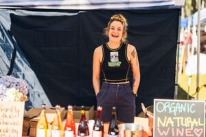 Stalls and visitors at Megalong Valley Rural Market with local crafts, produce and live music. Photo by Assemble Photography.