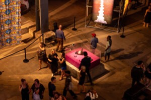Crowds, stage performances and art installations at Lights On, Biennale of Sydney 2024. Photo by Assemble Photography for Orbit.