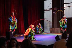 Crowds, stage performances and art installations at Lights On, Biennale of Sydney 2024. Photo by Assemble Photography for Orbit.
