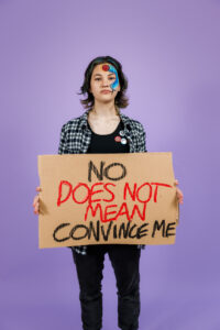 Community members at Reclaim The Night Rally 2024 in Springwood. Photo by Assemble Photography.