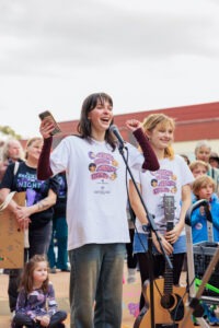 Community members at Reclaim The Night Rally 2024 in Springwood. Photo by Assemble Photography.