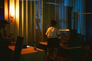 Electronic artists perform under immersive lights at HIER, presented by Cubby and SIRC_UIT. Photo by Assemble Photography.