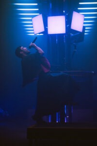 Marcus Whale delivers an emotional electronic set at HIER. Photo by Assemble Photography.