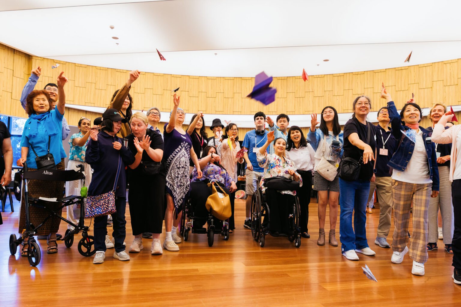 Attendees gathered together at the Diversity and Disability Alliance Story Morning Tea
